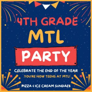 4th Grade MTL Party! (Grade 4 only) with bus from RES to MTL