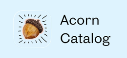 Acorn Catalog for Front Page
